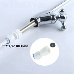 RO Water Quick Pipe Fitting 1/4 3/8 OD Hose 1/8 1/4 1/2 3/8 Male Female Thread Plastic Connector Reverse Osmosis Water Purifies