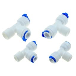 RO Water Quick Pipe Fitting 1/4 3/8 OD Hose 1/8 1/4 1/2 3/8 Male Female Thread Plastic Connector Reverse Osmosis Water Purifies