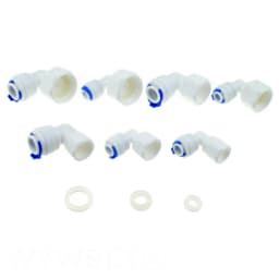 RO Water Quick Pipe Fitting 1/4 3/8 OD Hose 1/8 1/4 1/2 3/8 Male Female Thread Plastic Connector Reverse Osmosis Water Purifies
