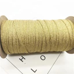 2/5yards/Lot 6mm Elastic Ribbon Gold Wire Glitter Elastic Spandex Band for Trim Sewing Fabric DIY Garment Sewing Accessories