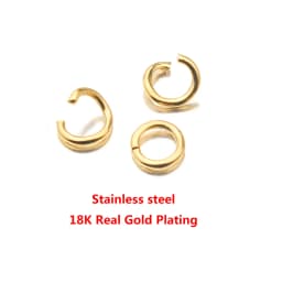100pcs Lot 4 6 8 10mm Gold Stainless Steel Jump Rings Open Split Ring Connectors for DIY Jewelry Making Supplies Wholesale Items