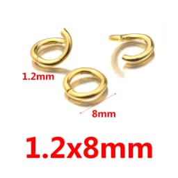 100pcs Lot 4 6 8 10mm Gold Stainless Steel Jump Rings Open Split Ring Connectors for DIY Jewelry Making Supplies Wholesale Items