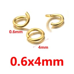 100pcs Lot 4 6 8 10mm Gold Stainless Steel Jump Rings Open Split Ring Connectors for DIY Jewelry Making Supplies Wholesale Items