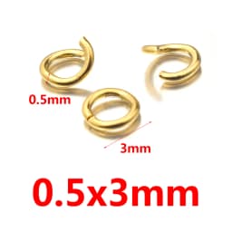 100pcs Lot 4 6 8 10mm Gold Stainless Steel Jump Rings Open Split Ring Connectors for DIY Jewelry Making Supplies Wholesale Items