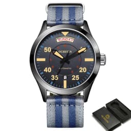 Pilot Men's Watches OCHSTIN Automatic Mechanical Men Watch Military Outdoor Waterproof Wristwatch Date Week Dial Gift For Male