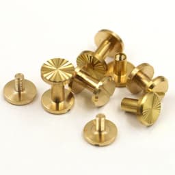 10sets Solid Brass Binding Chicago Screws Nail Stud Rivets For Photo Album Leather Craft Studs Belt Wallet Fasteners
