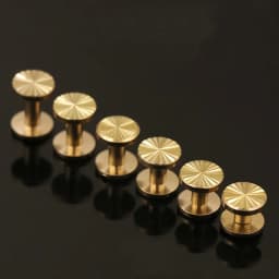 10sets Solid Brass Binding Chicago Screws Nail Stud Rivets For Photo Album Leather Craft Studs Belt Wallet Fasteners