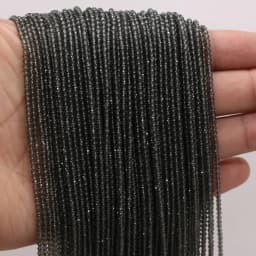Round Beads Section 2mm Natural Semi-Precious Stone Spinel Yellow Loose Bead for Women Jewelry Making DIY Bracelet Necklace 38cm