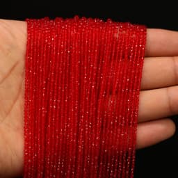 Round Beads Section 2mm Natural Semi-Precious Stone Spinel Yellow Loose Bead for Women Jewelry Making DIY Bracelet Necklace 38cm