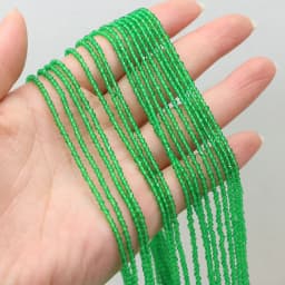 Round Beads Section 2mm Natural Semi-Precious Stone Spinel Yellow Loose Bead for Women Jewelry Making DIY Bracelet Necklace 38cm