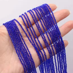 Round Beads Section 2mm Natural Semi-Precious Stone Spinel Yellow Loose Bead for Women Jewelry Making DIY Bracelet Necklace 38cm