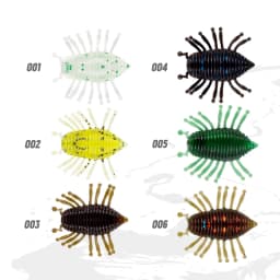 D1 Fishing Larva Worm Soft Lure 30mm 1.1g Floating Silicone Bait Artificial Freshwater Swimbait For Perch Trout Accessories