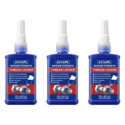 LOOLIFL Blue Thread Locker 243 Nuts-Bolts Locker, Screw Adhesive Lock Tight Seal Fasteners Anaerobic Curing Metal Glue,Rustproof