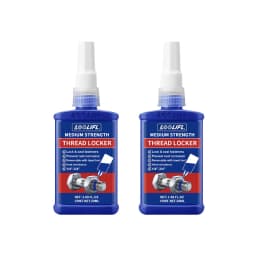 LOOLIFL Blue Thread Locker 243 Nuts-Bolts Locker, Screw Adhesive Lock Tight Seal Fasteners Anaerobic Curing Metal Glue,Rustproof