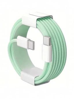 Fast Charger Cable Compatible with iPhone 17/16/15 USB-C to Type C Charging Data Cable Nylon Braided 3.3/6.6/10 Feet Long