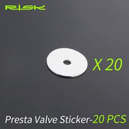 20pcs/lot RISK Mountain Road Bike Bicycle Air Nozzle Valve Core Gasket Sticker Tube Tire Fixed Paster For Presta Valve RA121