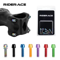6pcs/set Bicycle Handlebar Screws Titanium-plated Colorful Alloy Steel M5*18MM MTB Bike Handle Bar Stem Riser Screw In Bolts