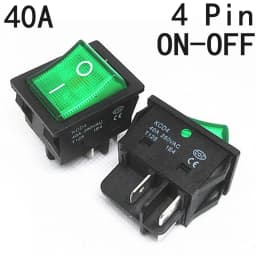 1 PCS,30/40A 250V AC High Current,ON/OFF,Special for Eelding Machine,KCD4,Sterling Silver Point,Rocker Power Button Switches