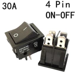 1 PCS,30/40A 250V AC High Current,ON/OFF,Special for Eelding Machine,KCD4,Sterling Silver Point,Rocker Power Button Switches