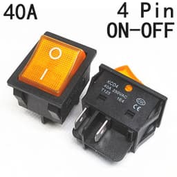 1 PCS,30/40A 250V AC High Current,ON/OFF,Special for Eelding Machine,KCD4,Sterling Silver Point,Rocker Power Button Switches