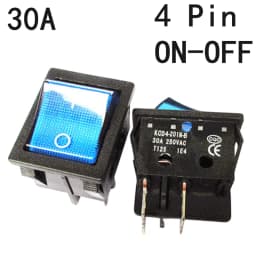 1 PCS,30/40A 250V AC High Current,ON/OFF,Special for Eelding Machine,KCD4,Sterling Silver Point,Rocker Power Button Switches