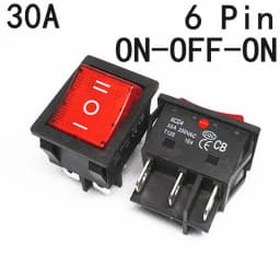 1 PCS,30/40A 250V AC High Current,ON/OFF,Special for Eelding Machine,KCD4,Sterling Silver Point,Rocker Power Button Switches