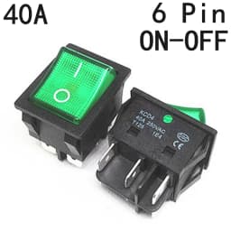 1 PCS,30/40A 250V AC High Current,ON/OFF,Special for Eelding Machine,KCD4,Sterling Silver Point,Rocker Power Button Switches