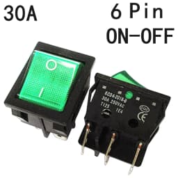 1 PCS,30/40A 250V AC High Current,ON/OFF,Special for Eelding Machine,KCD4,Sterling Silver Point,Rocker Power Button Switches