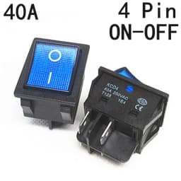 1 PCS,30/40A 250V AC High Current,ON/OFF,Special for Eelding Machine,KCD4,Sterling Silver Point,Rocker Power Button Switches