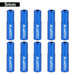 TOOPRE 10pcs/lot Bicycle Cable Cap Aluminum Alloy 4mm 5mm MTB Mountain Road Bike Shift Brake Cable Ends Line Cap Wire Tube Plugs