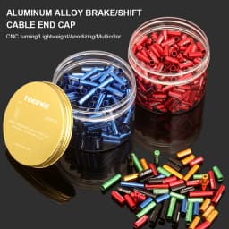 TOOPRE 10pcs/lot Bicycle Cable Cap Aluminum Alloy 4mm 5mm MTB Mountain Road Bike Shift Brake Cable Ends Line Cap Wire Tube Plugs