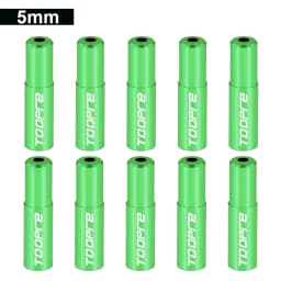 TOOPRE 10pcs/lot Bicycle Cable Cap Aluminum Alloy 4mm 5mm MTB Mountain Road Bike Shift Brake Cable Ends Line Cap Wire Tube Plugs