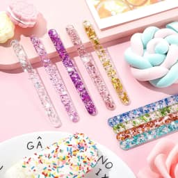 UPORS Reusable Ice Cream Sticks Acrylic Popsicle Sticks Creamsicle Cakesicle Cake Candy Pop Sticks Ice Lollies DIY Crafts
