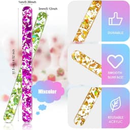 UPORS Reusable Ice Cream Sticks Acrylic Popsicle Sticks Creamsicle Cakesicle Cake Candy Pop Sticks Ice Lollies DIY Crafts
