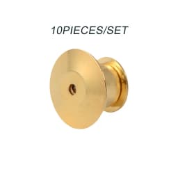 10 Pieces/Pack Safety Brooches Lock Locking Clasp Metal Pins Back Button Buckle Bulk Pin Keepers Brooch Base Jewelry Accessories