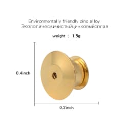 10 Pieces/Pack Safety Brooches Lock Locking Clasp Metal Pins Back Button Buckle Bulk Pin Keepers Brooch Base Jewelry Accessories