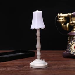 1/6 Scale White LED Desk Lamp Model Furniture for Hot Toys BJD Dollhouse Accessory Kids Pretend Play Toys