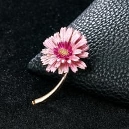Advanced Luxury 2023 New Tulip Flower brooch Elegant Design Sense Rose White Stone Jewelry