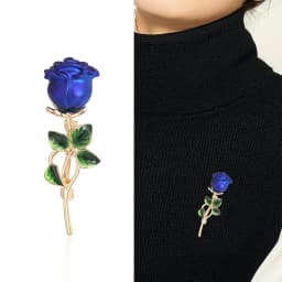 Advanced Luxury 2023 New Tulip Flower brooch Elegant Design Sense Rose White Stone Jewelry