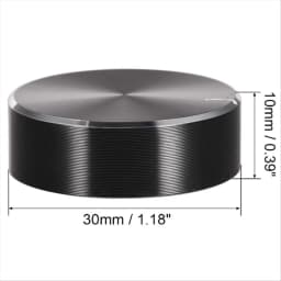 Aluminum Alloy Potentiometer Knob Cap Volume Control Knob Hat Rotation Switch for 6 mm Roll Shaft/D-Axis