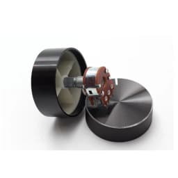 Aluminum Alloy Potentiometer Knob Cap Volume Control Knob Hat Rotation Switch for 6 mm Roll Shaft/D-Axis