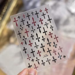 Self-adhesive Letters Nail Stickers 3D Nail Decorations Black White English Letter Number For DIY French Nails Design Stickers
