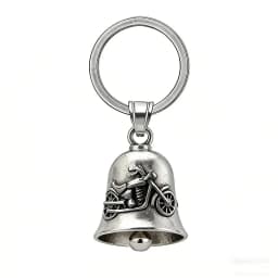 Motorcycle lucky riding dragon bell key chain for good luck prayer hand bell lucky riding bell