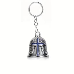 Motorcycle lucky riding dragon bell key chain for good luck prayer hand bell lucky riding bell