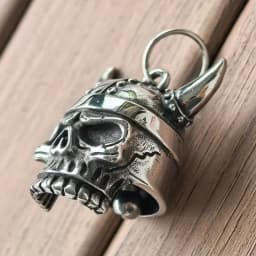 Motorcycle lucky riding dragon bell key chain for good luck prayer hand bell lucky riding bell
