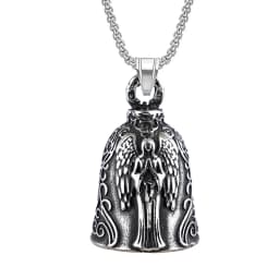 Motorcycle lucky riding dragon bell key chain for good luck prayer hand bell lucky riding bell