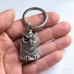 Motorcycle lucky riding dragon bell key chain for good luck prayer hand bell lucky riding bell