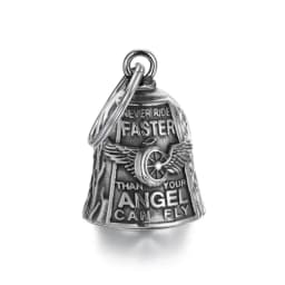 Motorcycle lucky riding dragon bell key chain for good luck prayer hand bell lucky riding bell