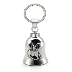 Motorcycle lucky riding dragon bell key chain for good luck prayer hand bell lucky riding bell