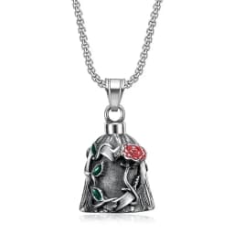 Motorcycle lucky riding dragon bell key chain for good luck prayer hand bell lucky riding bell